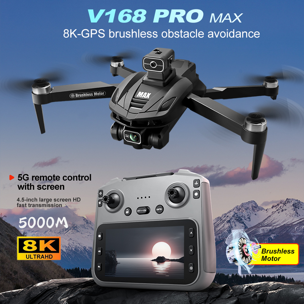 V168 PRO Max GPS Drohne 8K Pro – Rc Helicopter Case Bewertung und Preis
